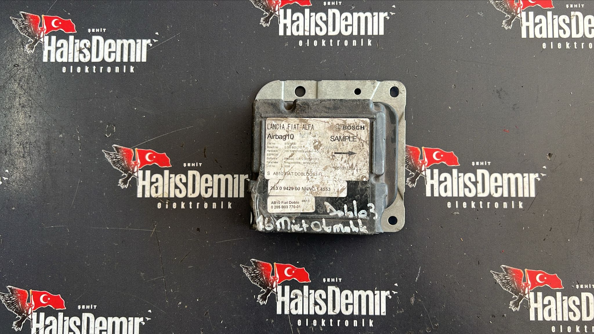 51976890 0285012409 FİAT DOBLO AİRBAG BEYNİ