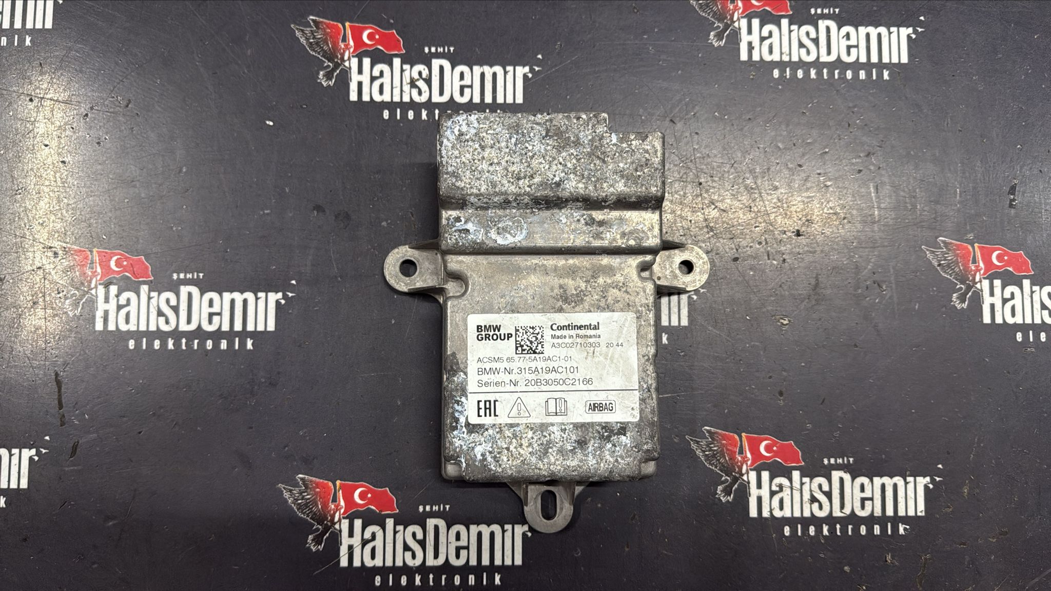 6577 5A19AC1 01 BMW 3 SERİSİ G30 AİRBAG BEYNİ ÇIKMA ORJİNAL