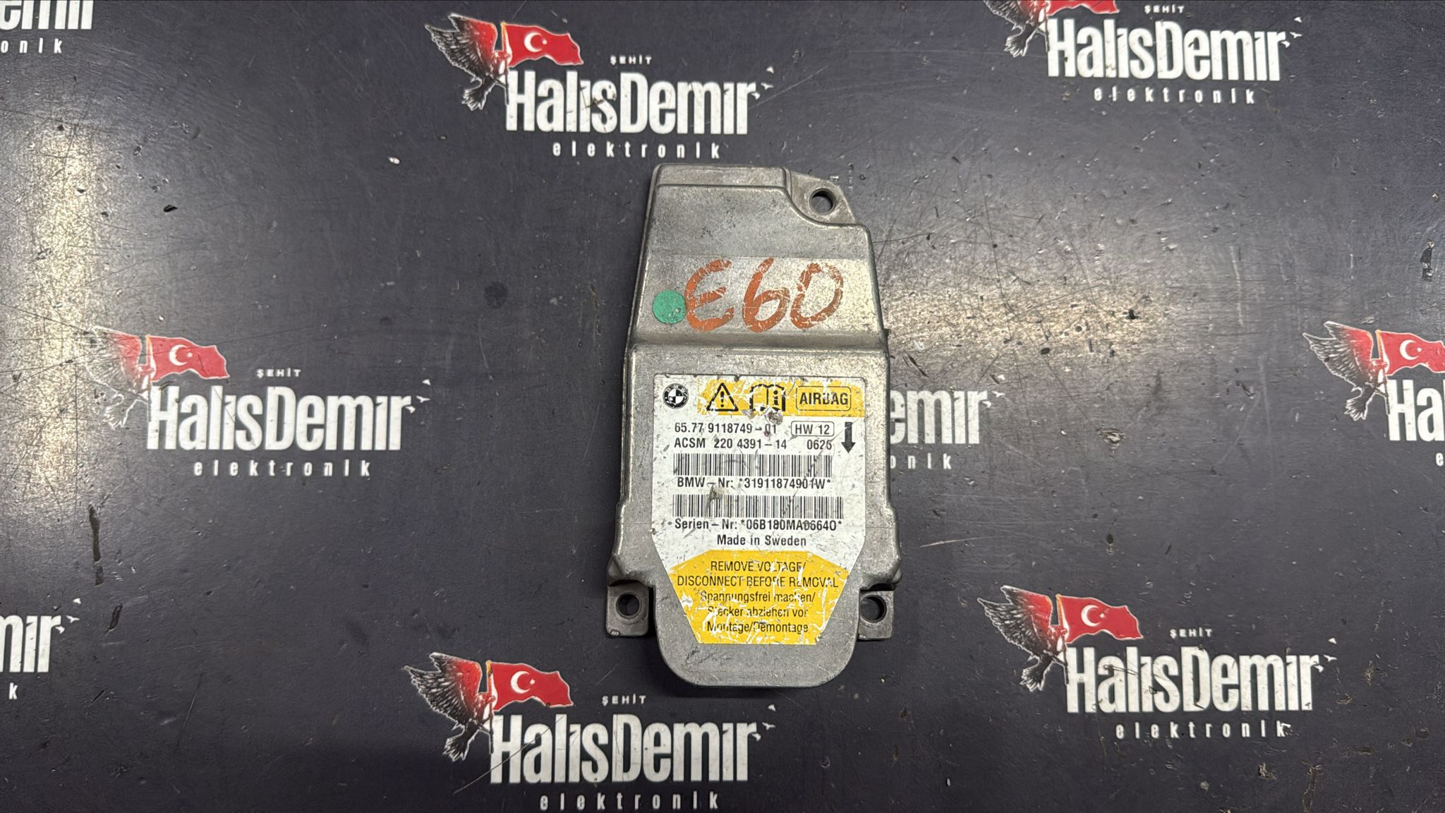 657791874901 BMW 5 SERİSİ E60 AİRBAG BEYNİ