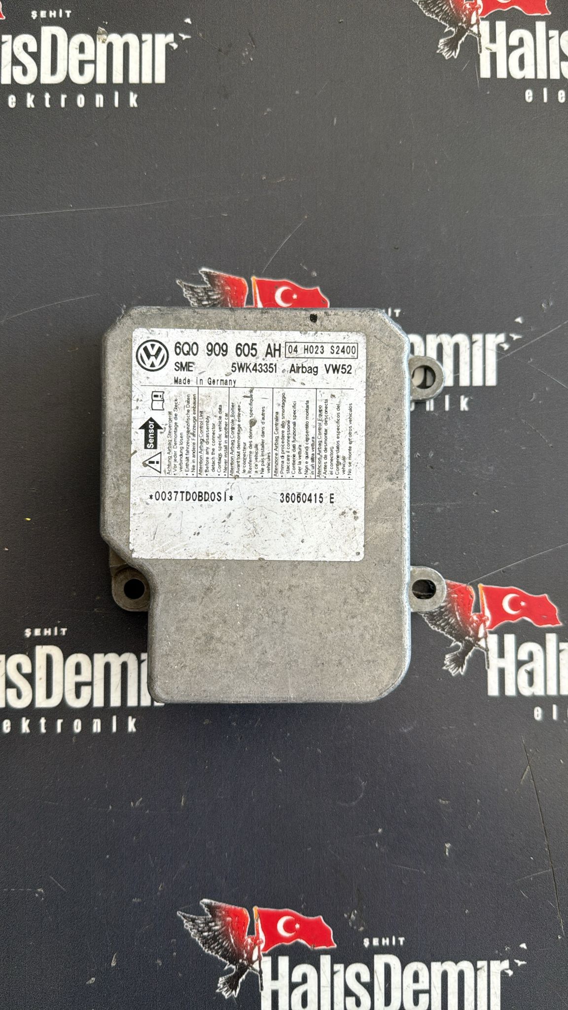 6Q0909605AH CADDY JETTA AİRBAG BEYNİ 