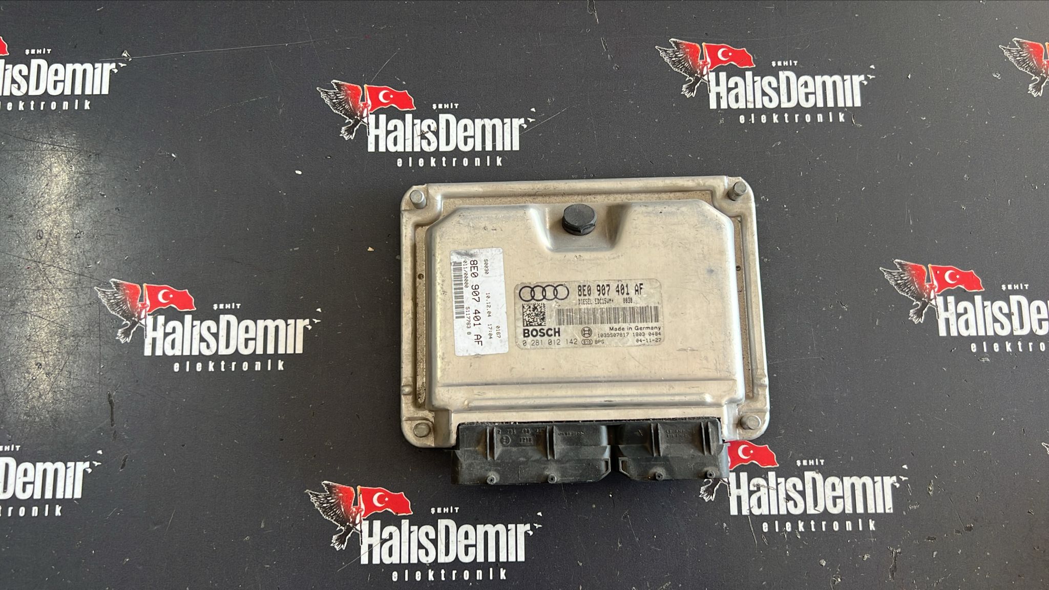 8E0907401AF 0281012142 Audi A4 B7 Motor Beyni Orjinal Çıkma