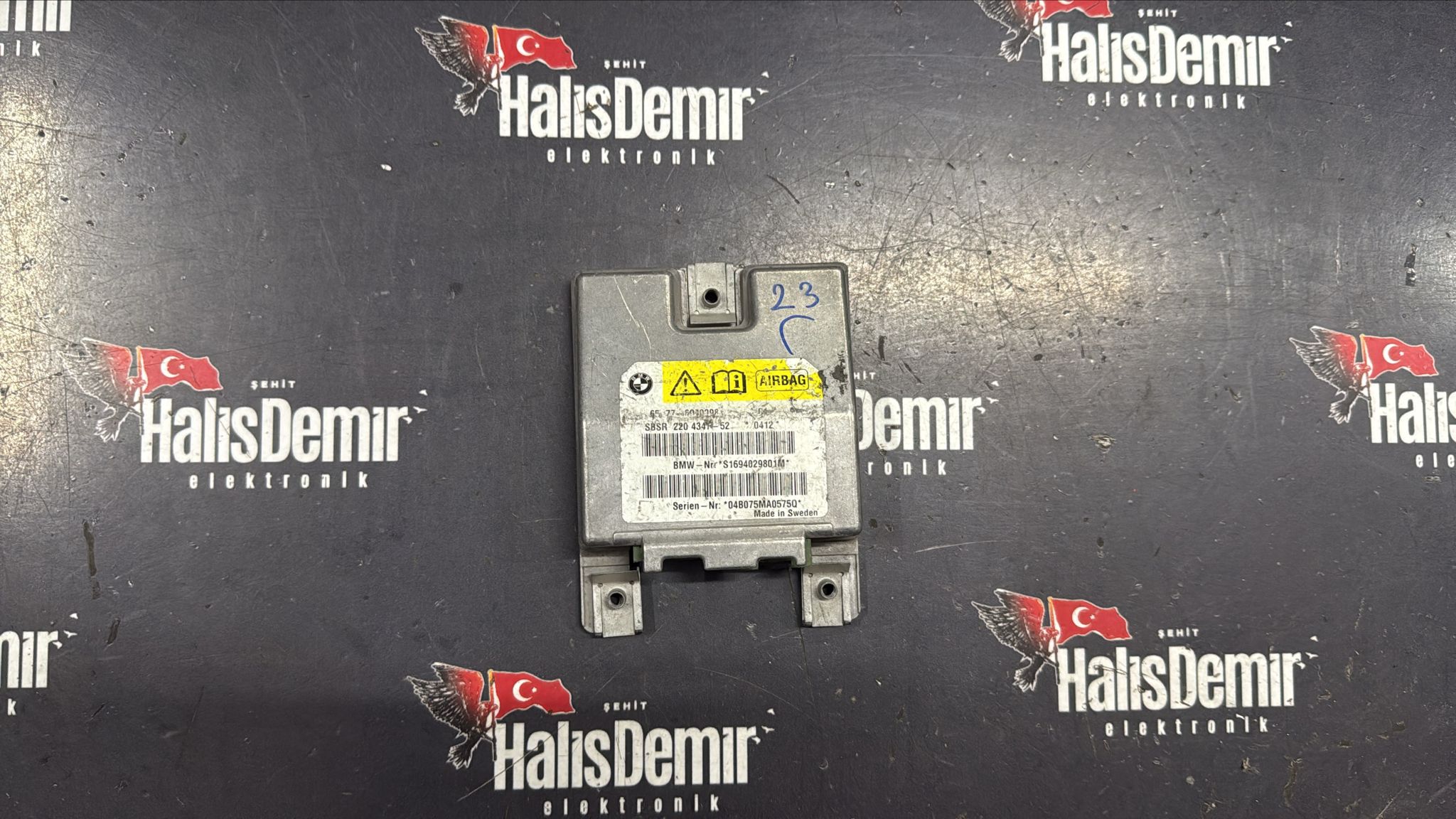 BMW 5 E60 E61 2007 Hava Yastığı Kontrol Ünitesi AİRBAG BEYNİ S1694029801M RWL9983