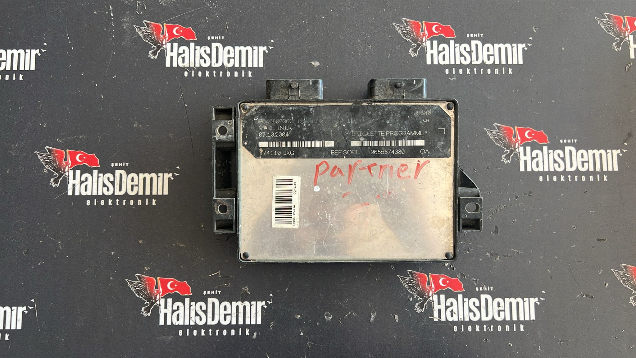 CITROEN BERLİNGO PEUGEOT PARTNER 1.9 MOTOR BEYNİ 9655574380