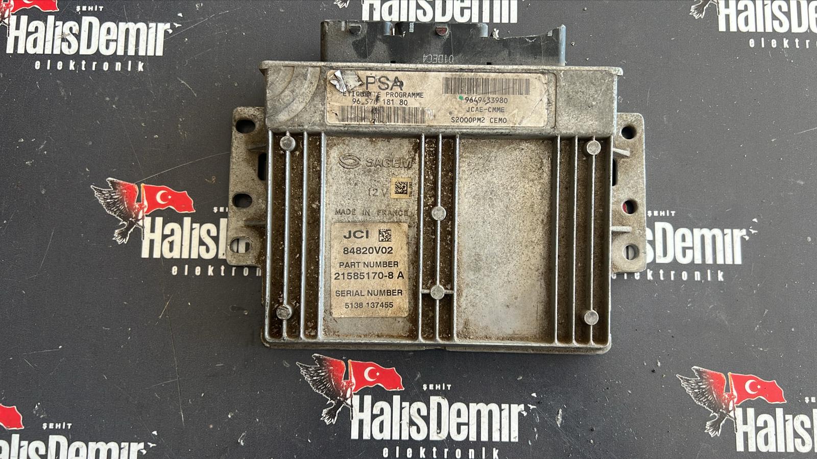 Citroen C2 C3 1.4 Motor Beyni 9657018180 9649433980