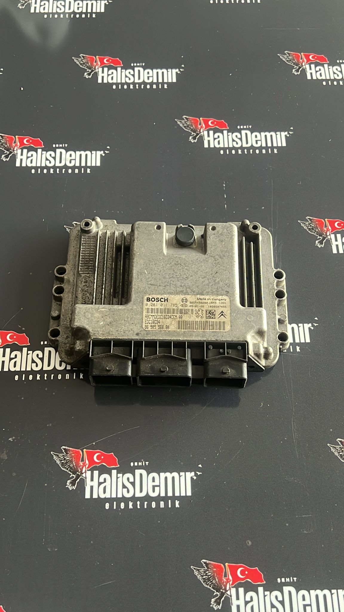 Citroen C3 1.4 HDI Motor Beyni 0281011785 EDC16C34 9656709880