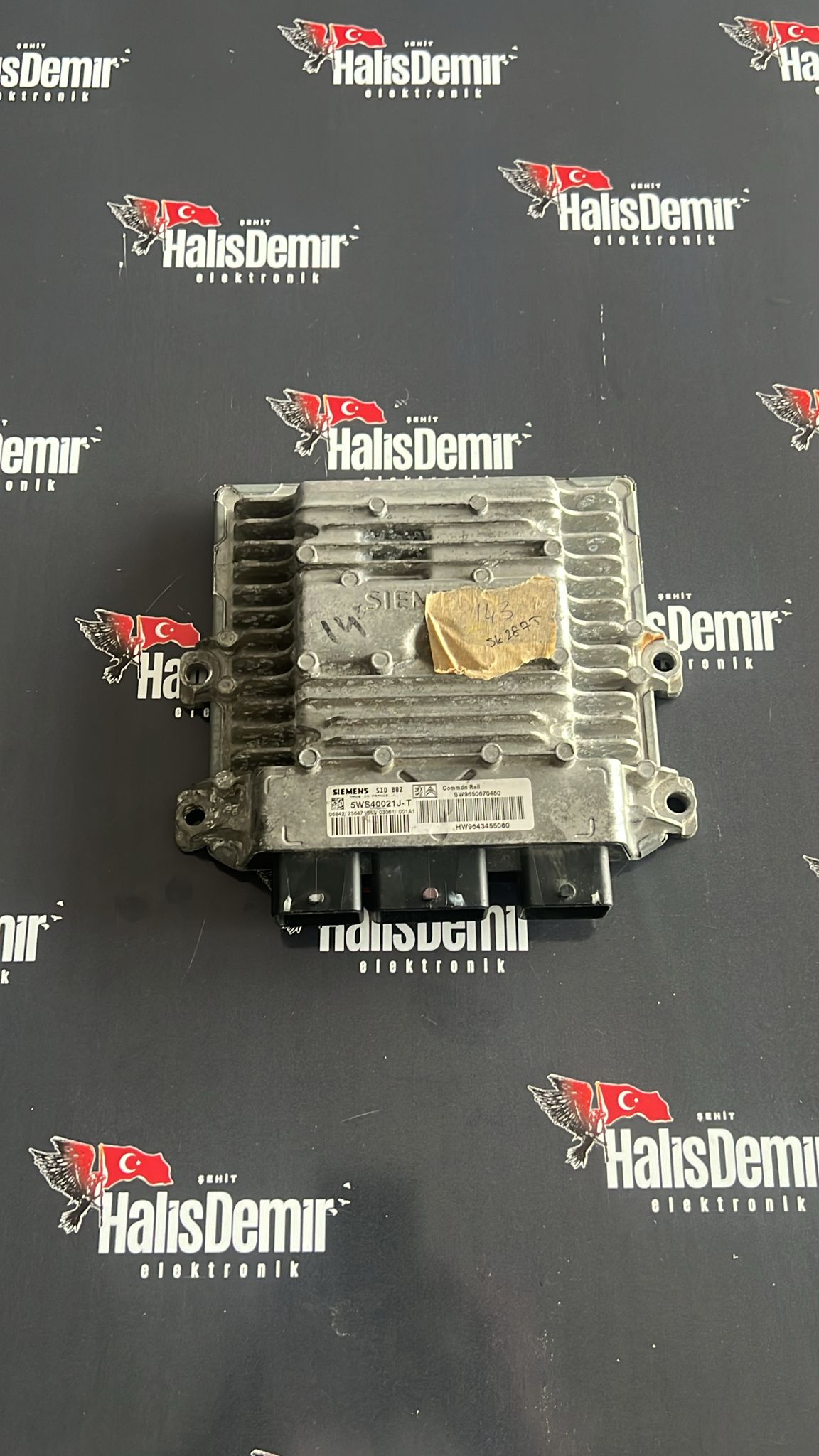 Citroen C3 1.4 HDI Motor Beyni 5WS40021J-T 9650670480 9643455080 SID802