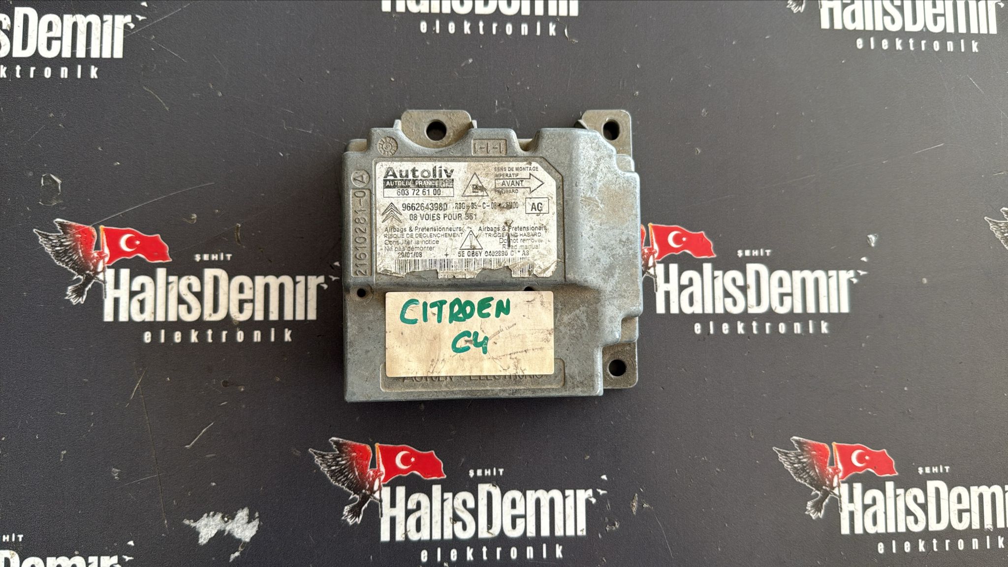 Citroen C4 Airbag Beyni 9653493780 603726100