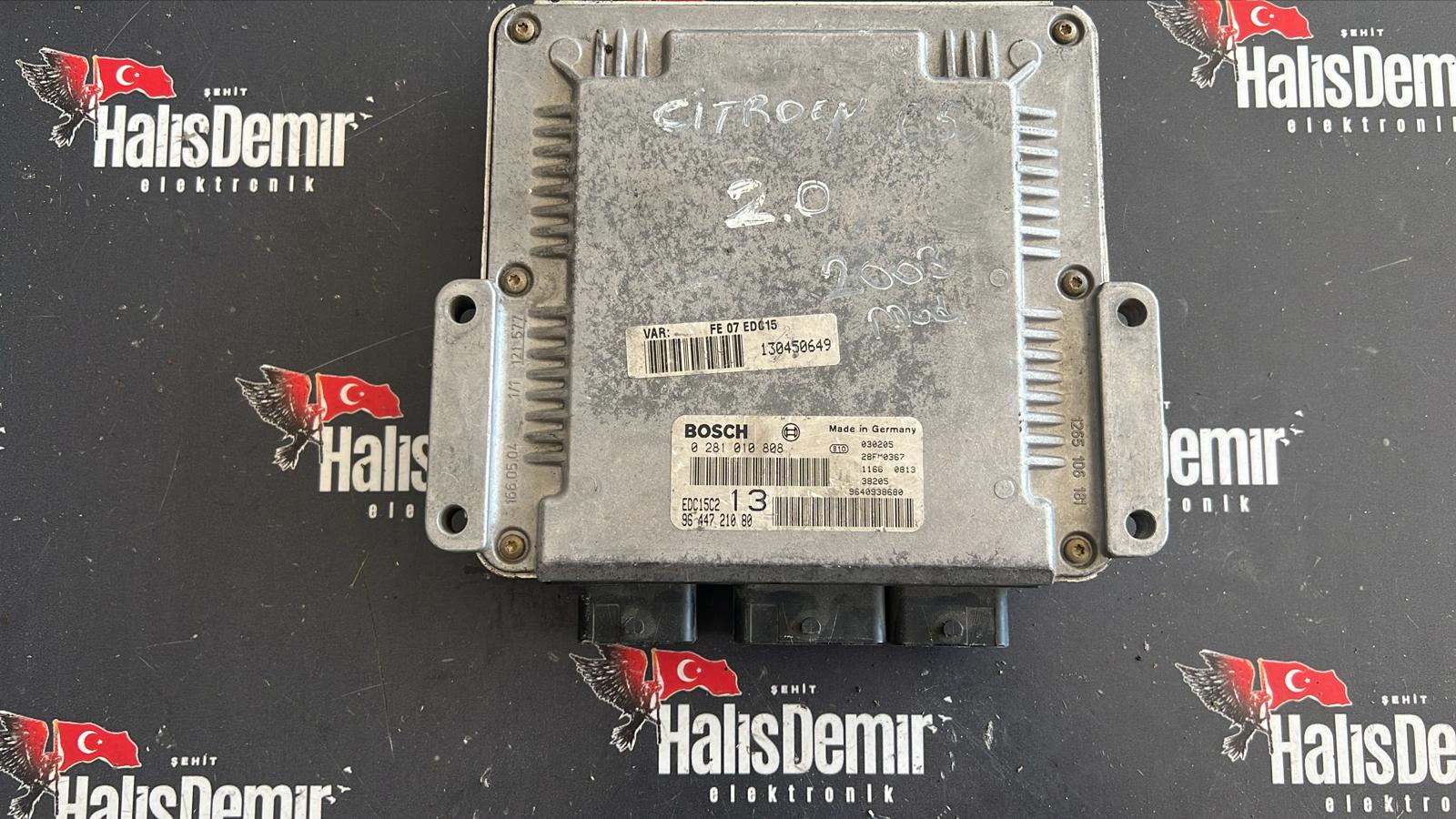 Citroen C5 2.0 HDI Motor Beyni 0281010808 9644721080