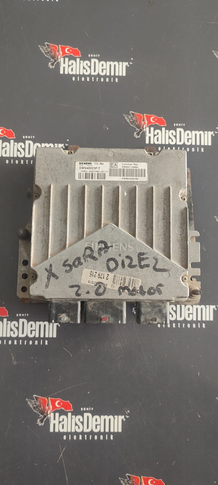 Citroen C5 Motor Beyni SID881 5WS40023F-T SW9647166880