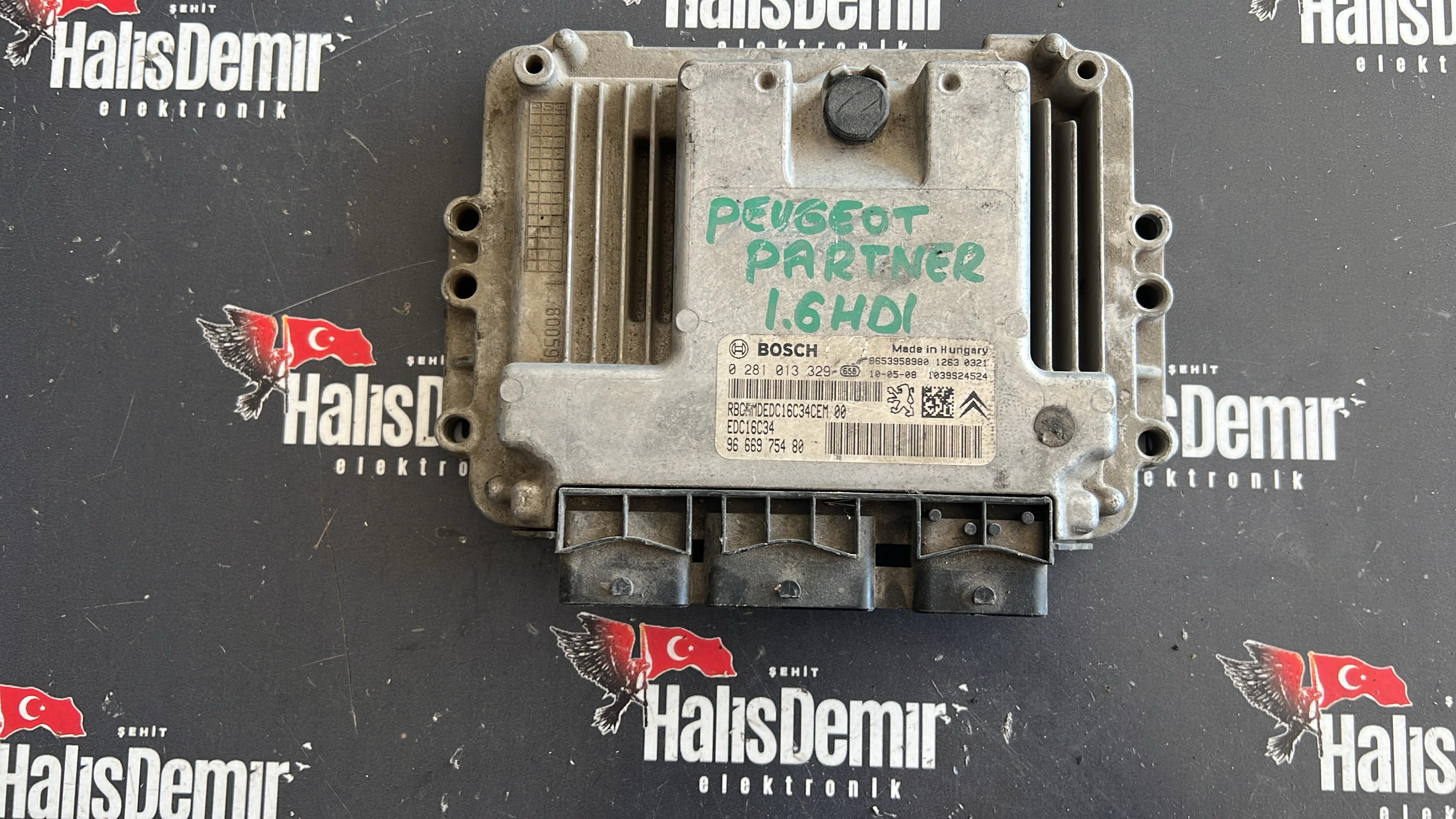 CİTROEN PEUGEOT PARTNER 1.6 HDİ MOTOR BEYNİ 02810133290 281013329 9666975480