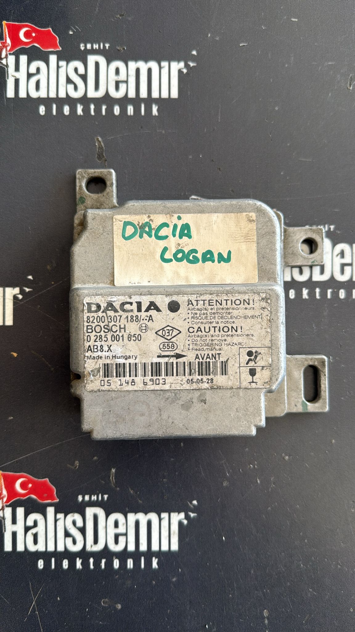 DACIA LOGAN AIRBAG BEYNİ 8200307188 0285001650