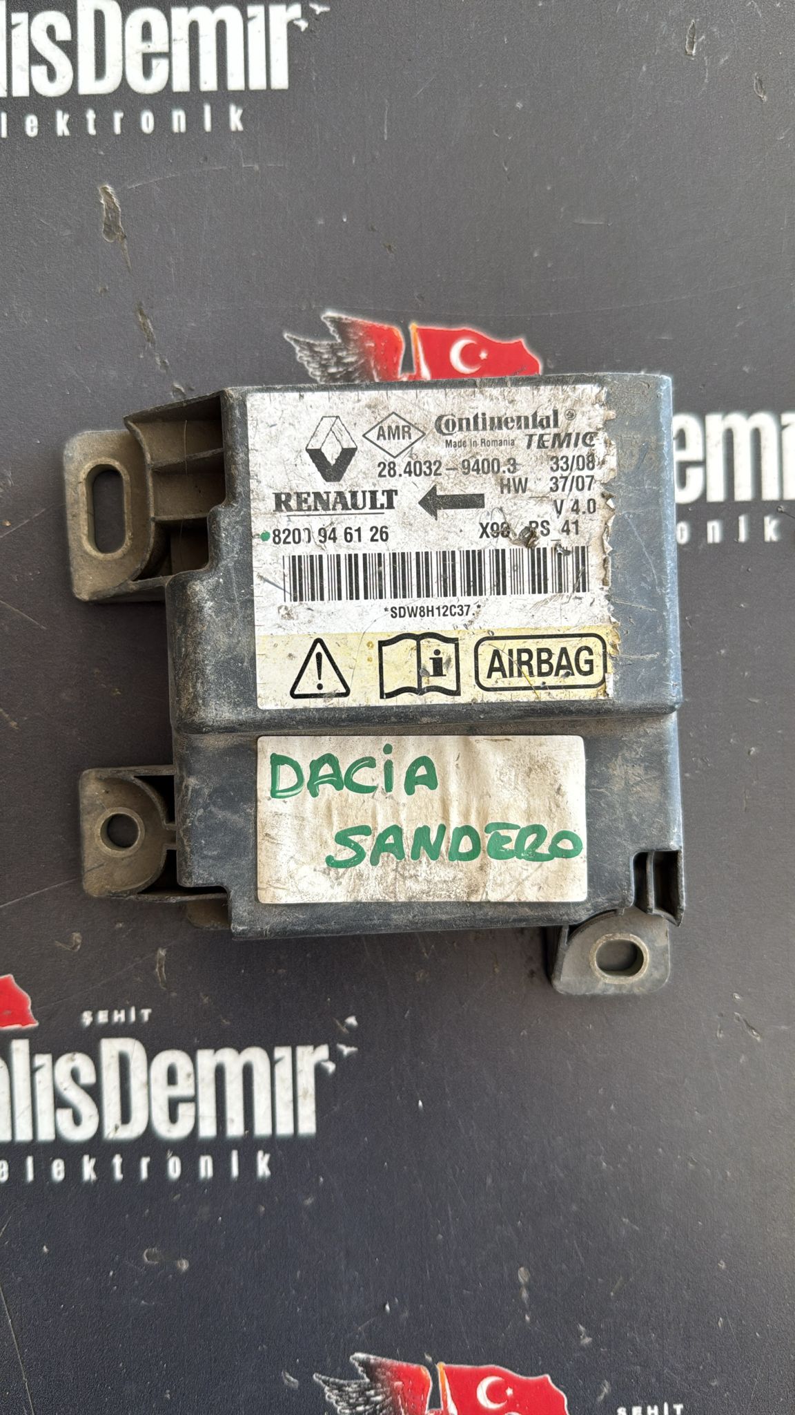 DACIA LOGAN SANDERO AIRBAG BEYNİ 8200946126