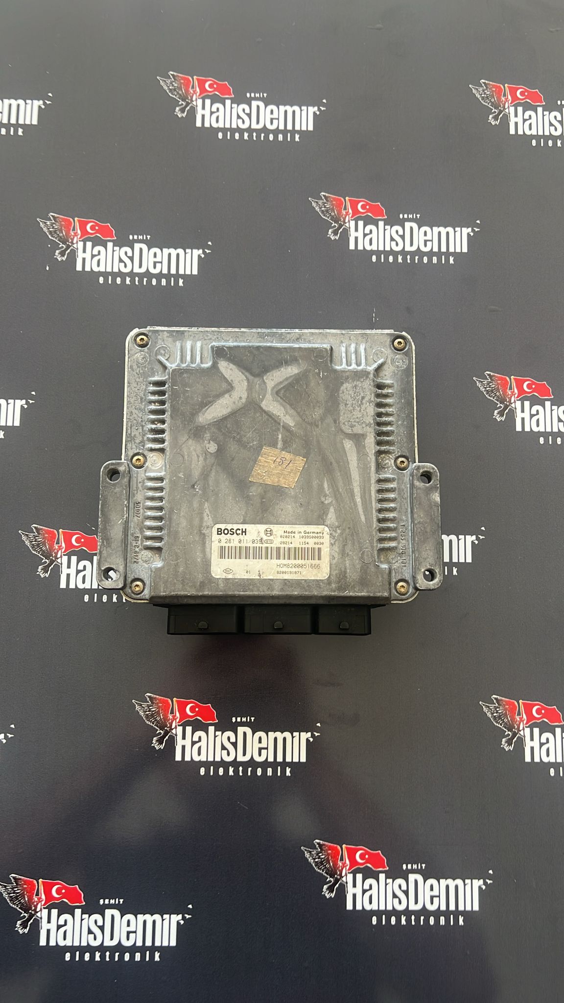 ECU MOTOR KONTROL CİHAZI RENAULT KANGOO 1.9 DCI BOSCH 0 281 011 039, 0281011039, HOM8200051666, 8200051666, 8200191871