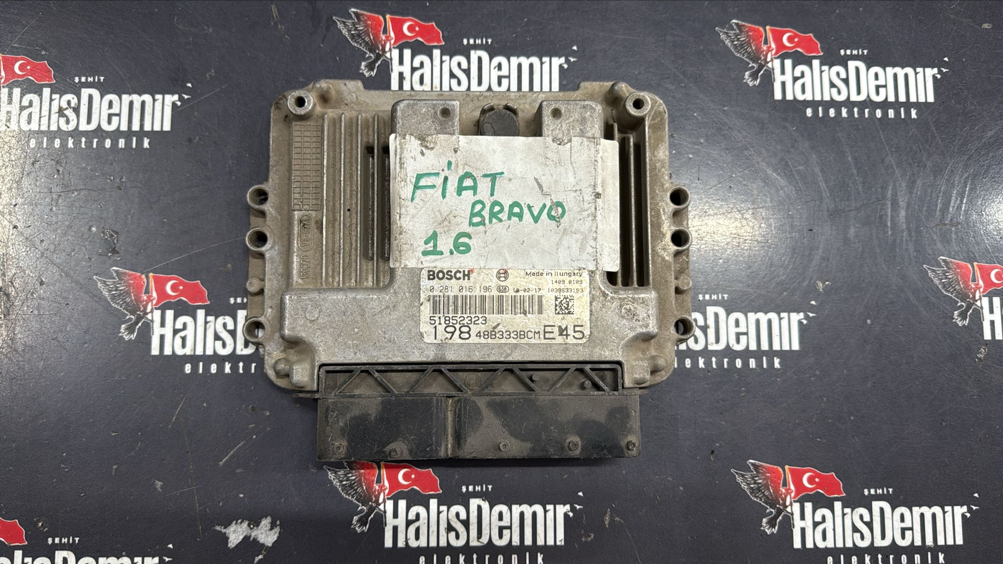 Fiat Bravo 1.6 Motor Beyini - 0281016196 - 51852323 - 48B333BCM