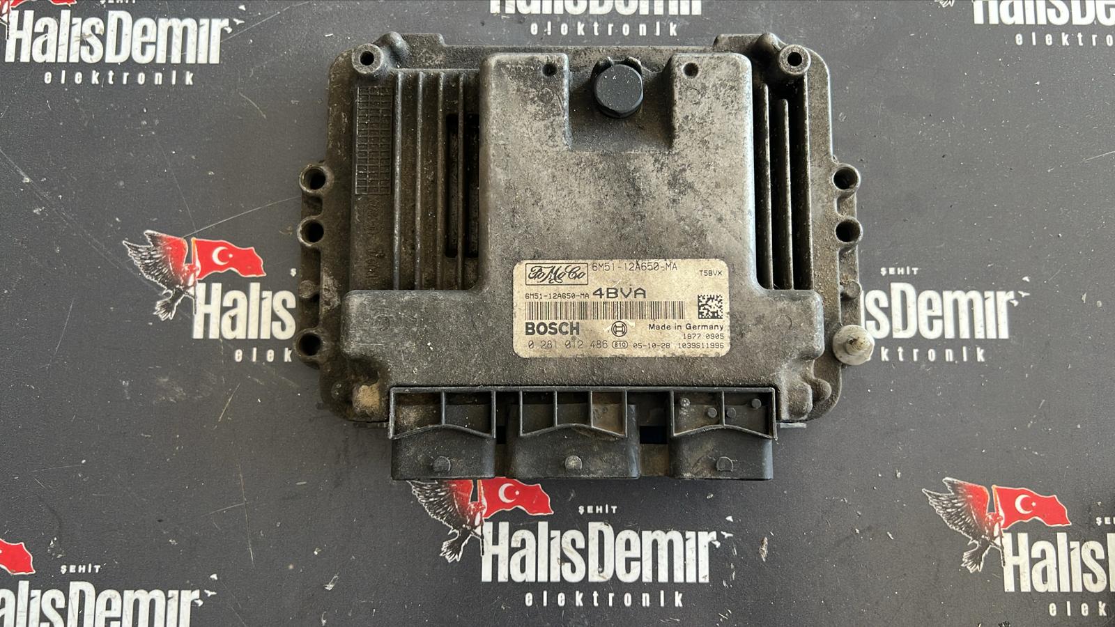 Ford Focus 1.6 TDCI Motor Beyni 6M51-12A650-MA 0281012486