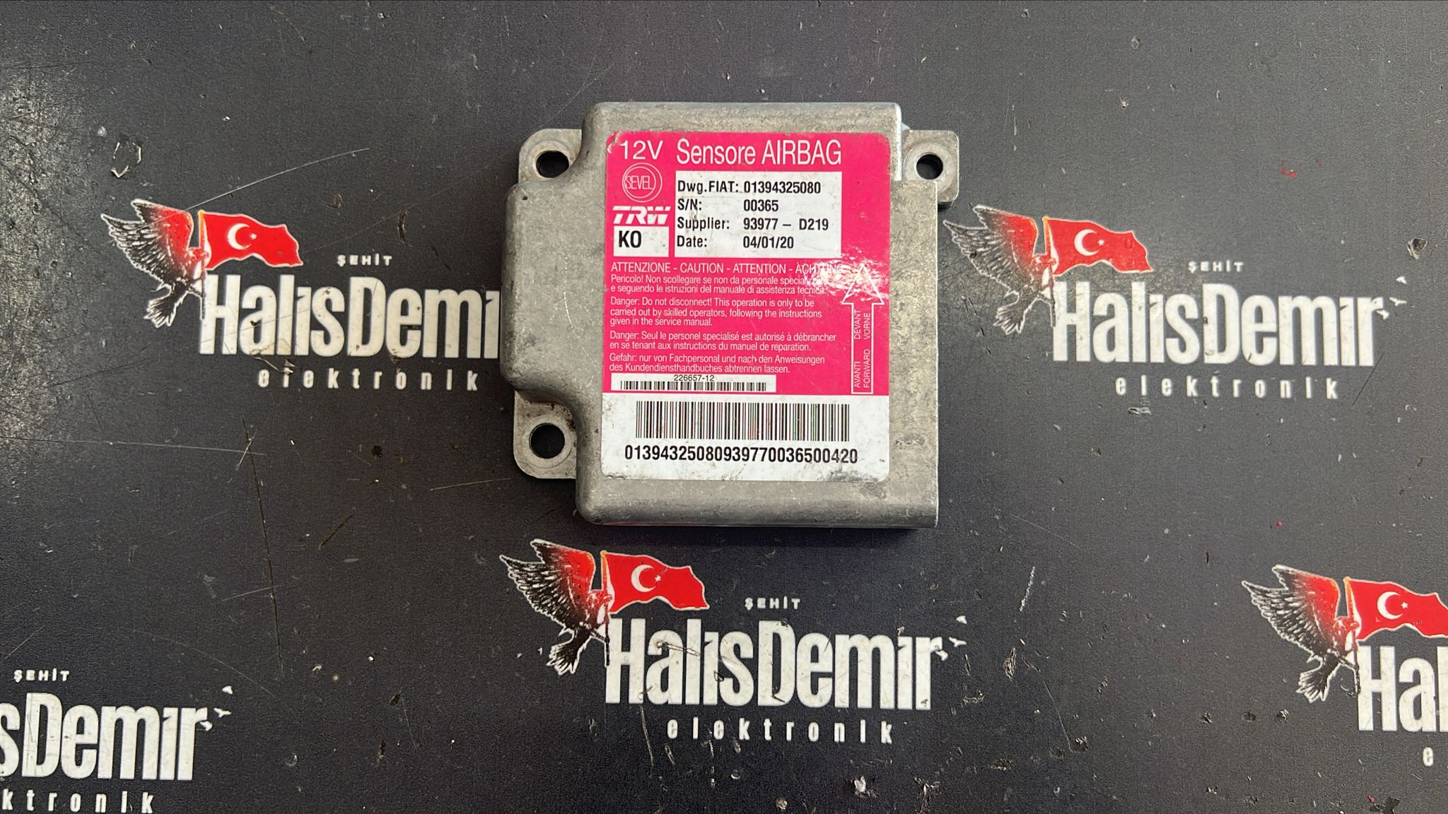 FİAT DUCATO PEUGEOT BOXER AİRBAG BEYNİ 01394325080