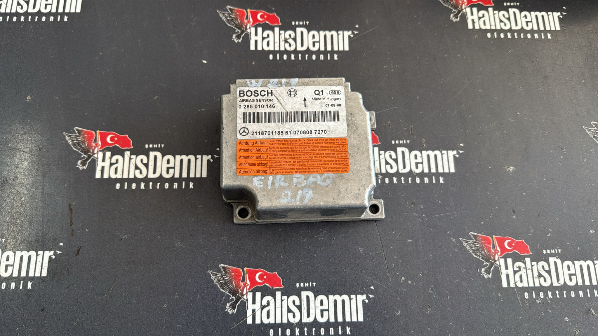 Mercedes W211 Airbag Beyni 2118705885 0285010146