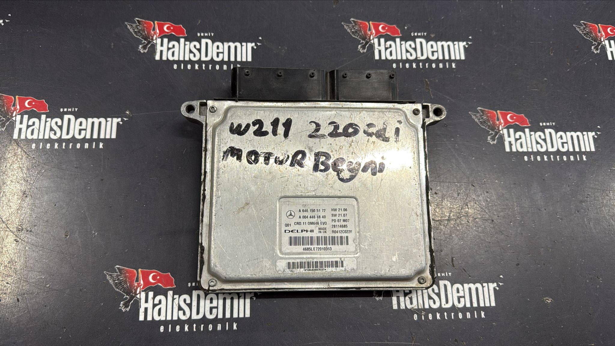 Mercedes W211 E serisi E220 CDI motor beyni A6461505172