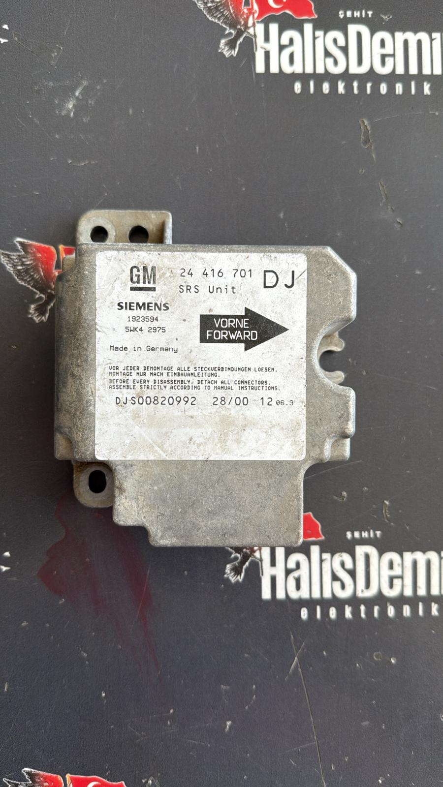 Opel Vectra B Airbag Beyni 24416701 5WK42975 DJ