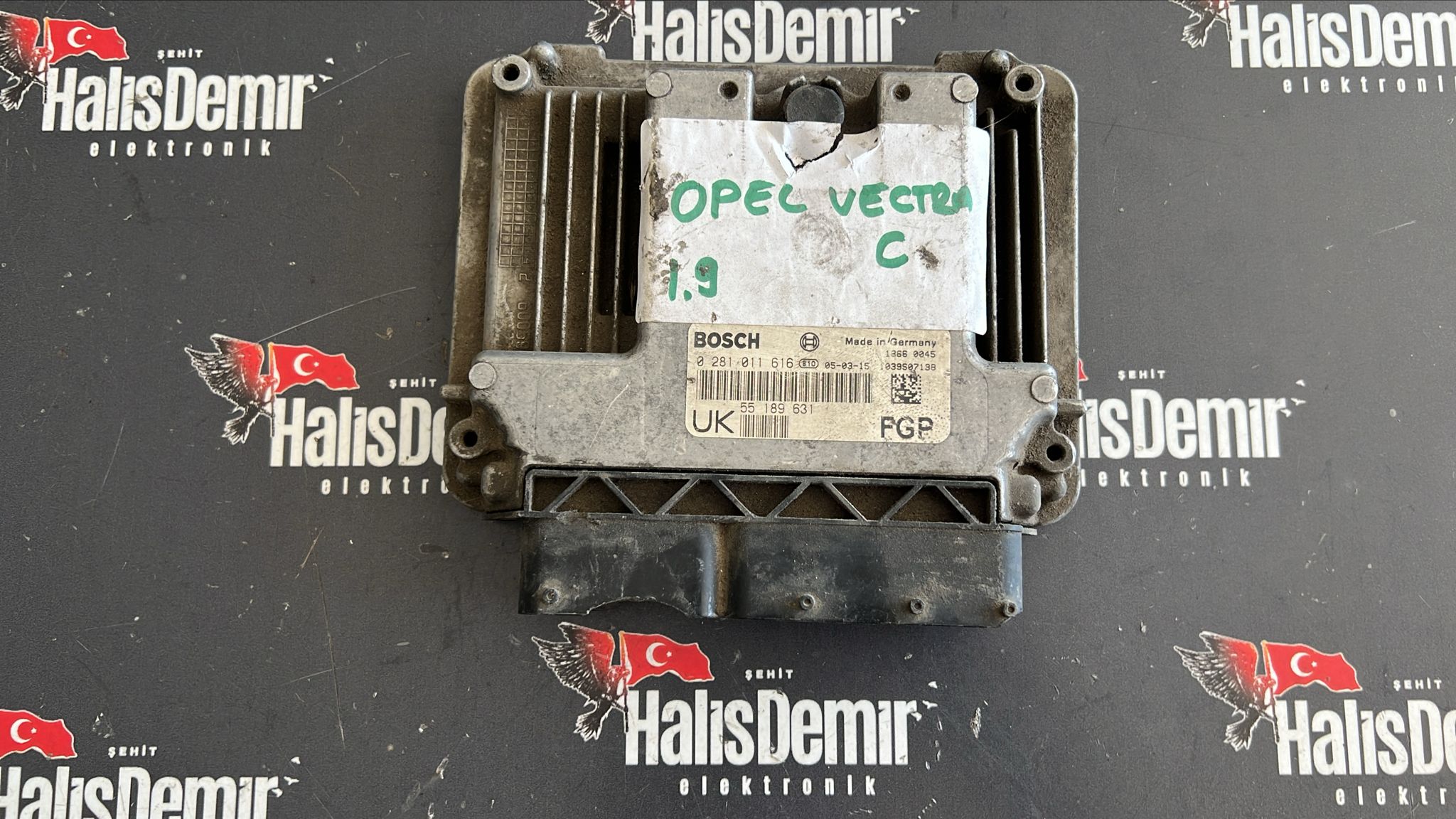 Opel Vectra C 1.9 CDTİ Motor Beyni 0281011616 55189631 UK
