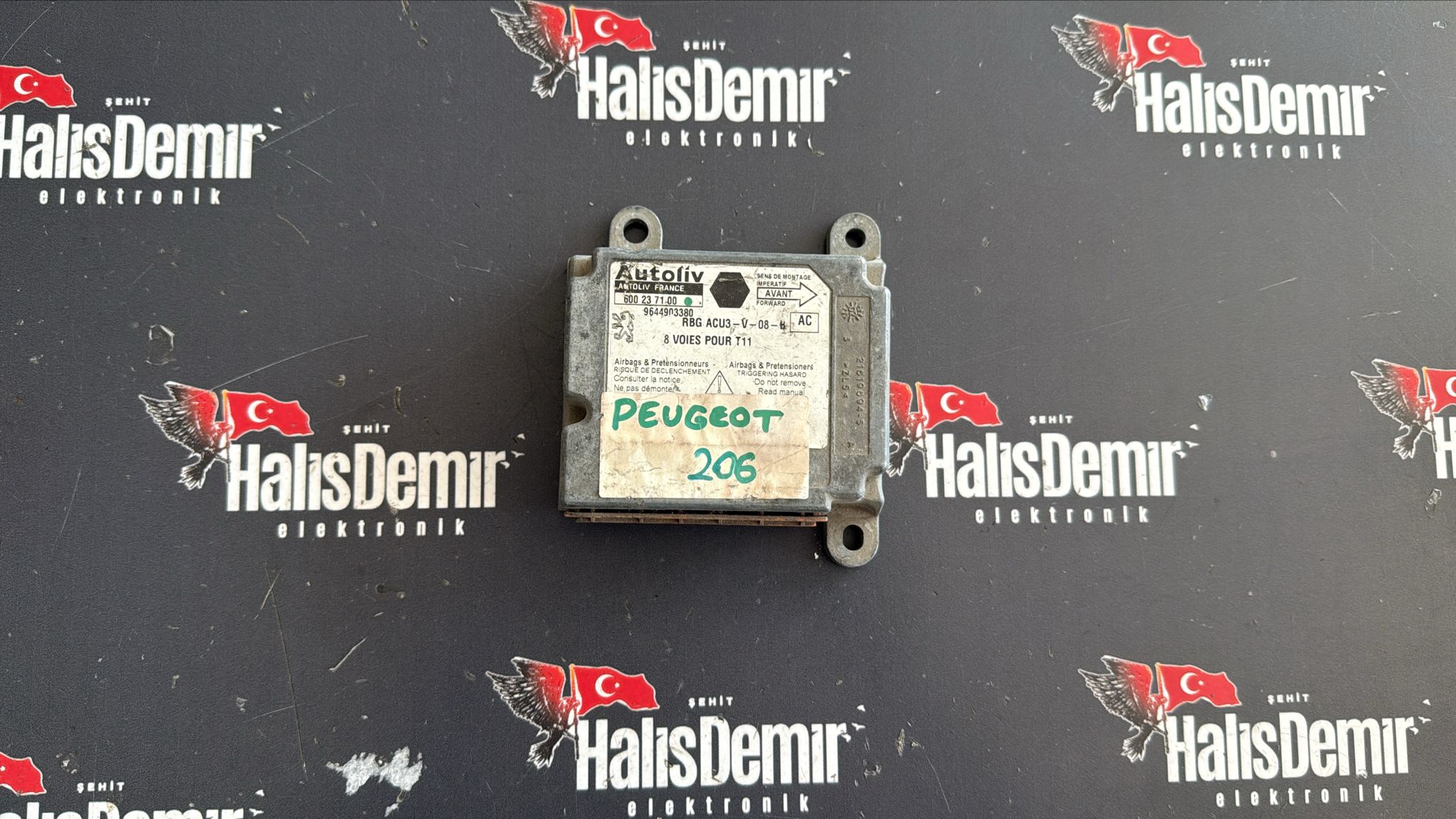 PEUGEOT 206 600237100 9644903380 AİRBAG BEYNİ