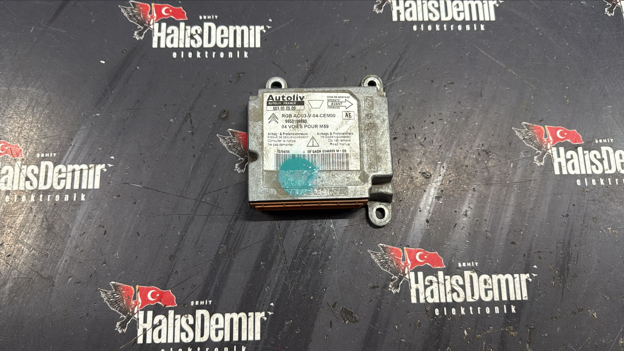 PEUGEOT PARTNER CITROEN BERLİNGO AIRBAG BEYNİ 603602500