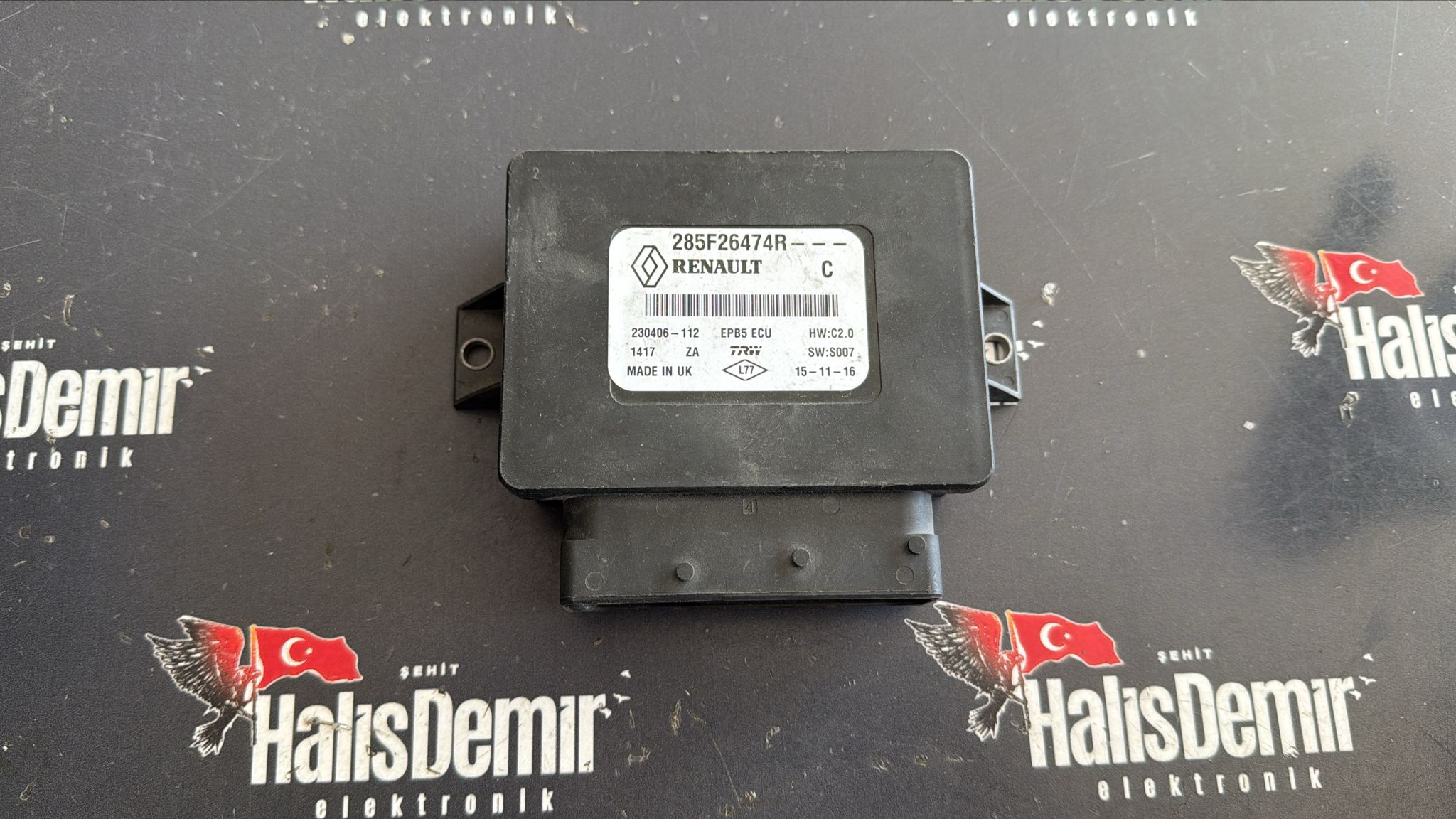 RENAULT FLUENCE MEGANE KADJAR OTOMATİK PARKFREN BEYNİ 285F26474R