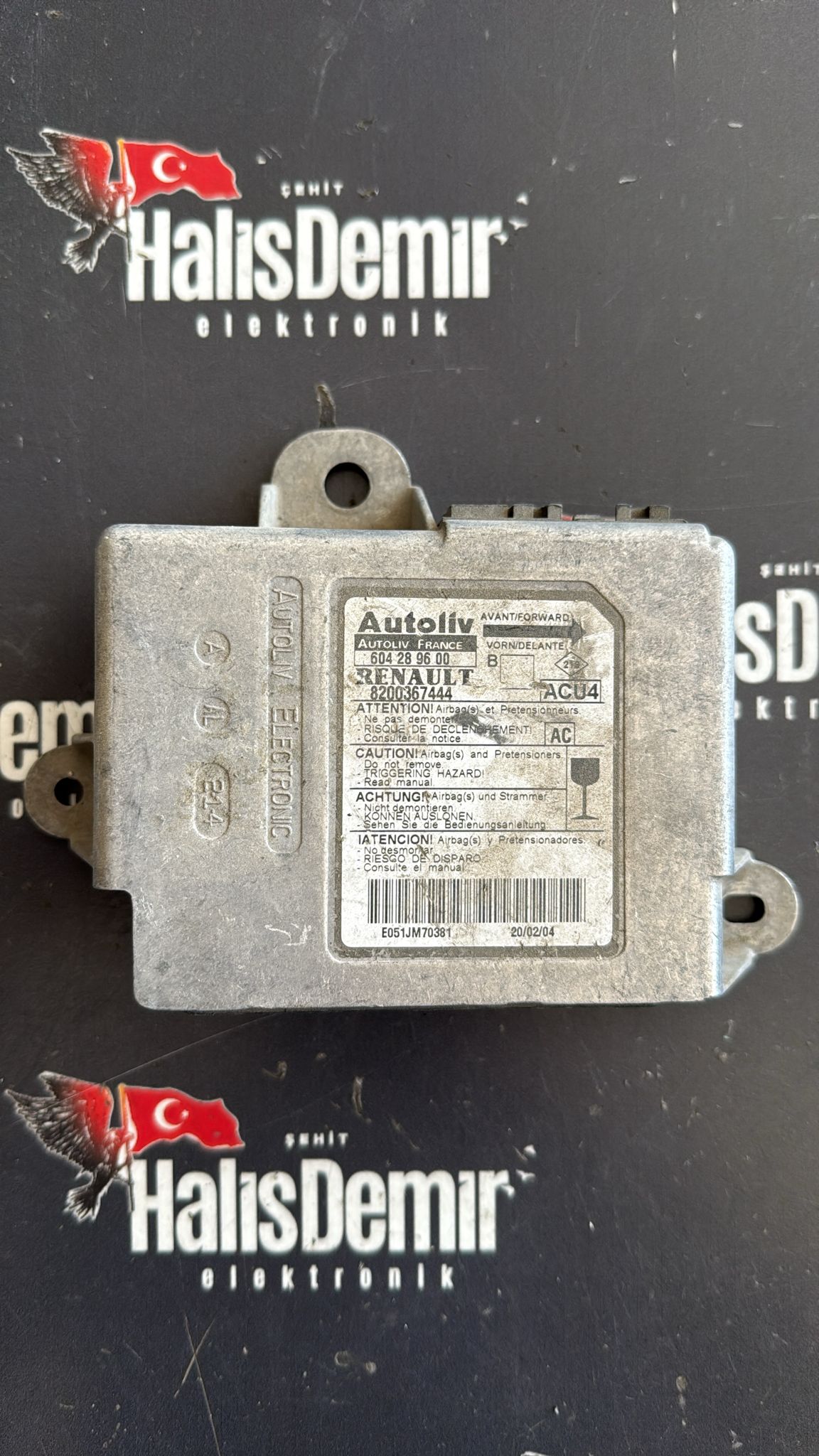 RENAULT MEGANE 2 AIRBAG BEYNİ 8200367444