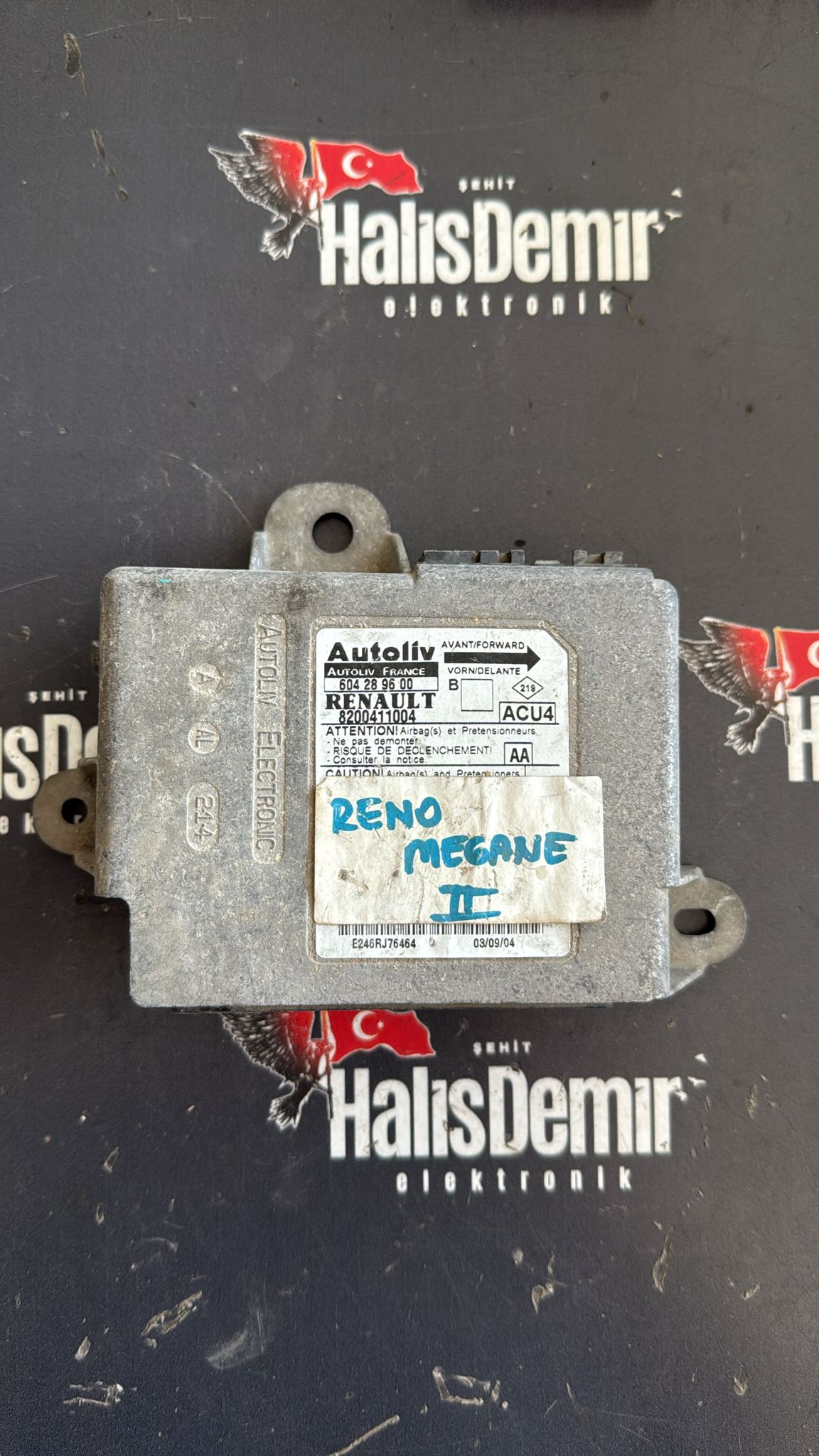 RENAULT MEGANE 2 AİRBAĞ BEYNİ 8200411004 604289600
