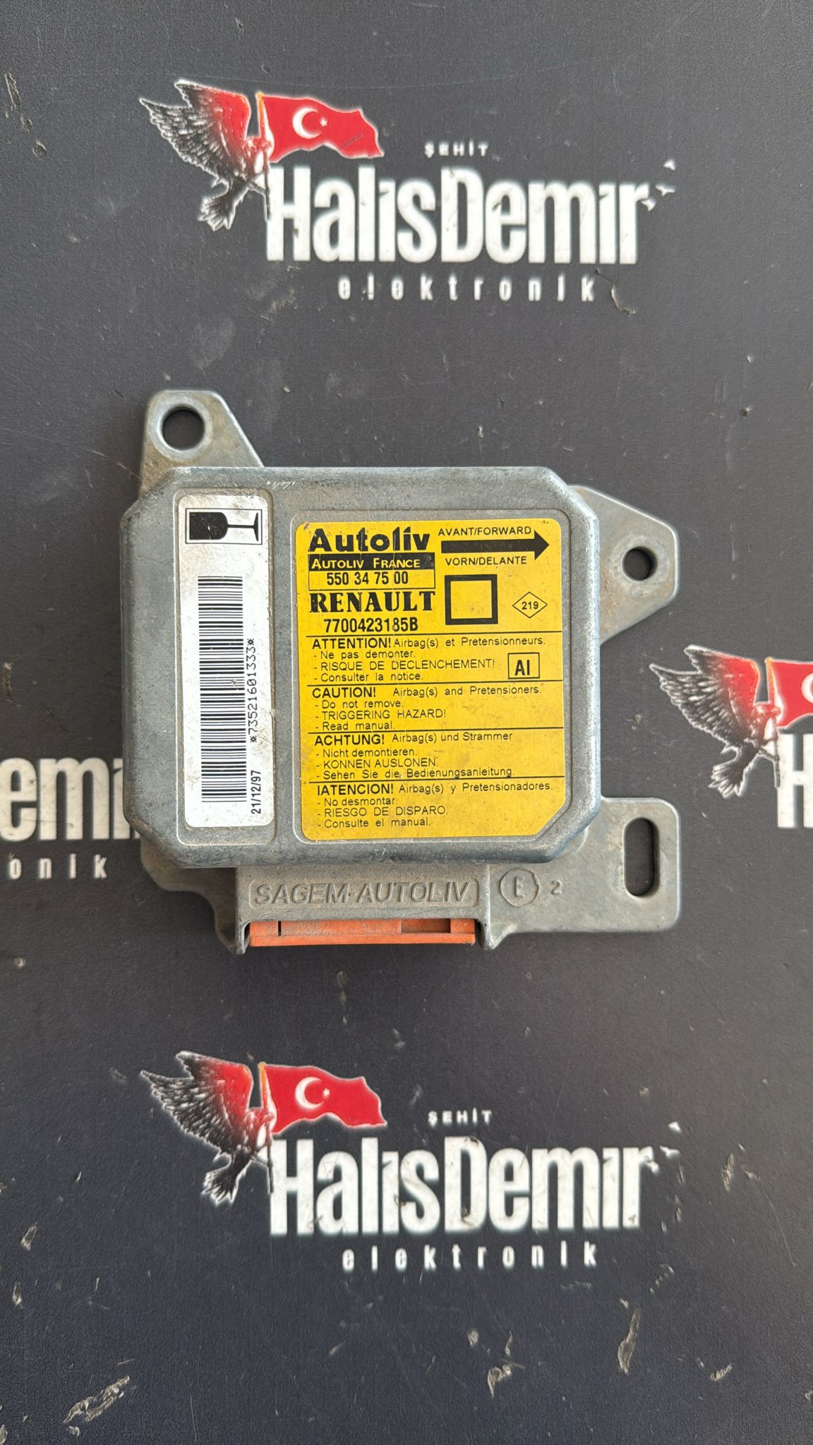 RENAULT MEGANE AİRBAG BEYNİ 7700423185B