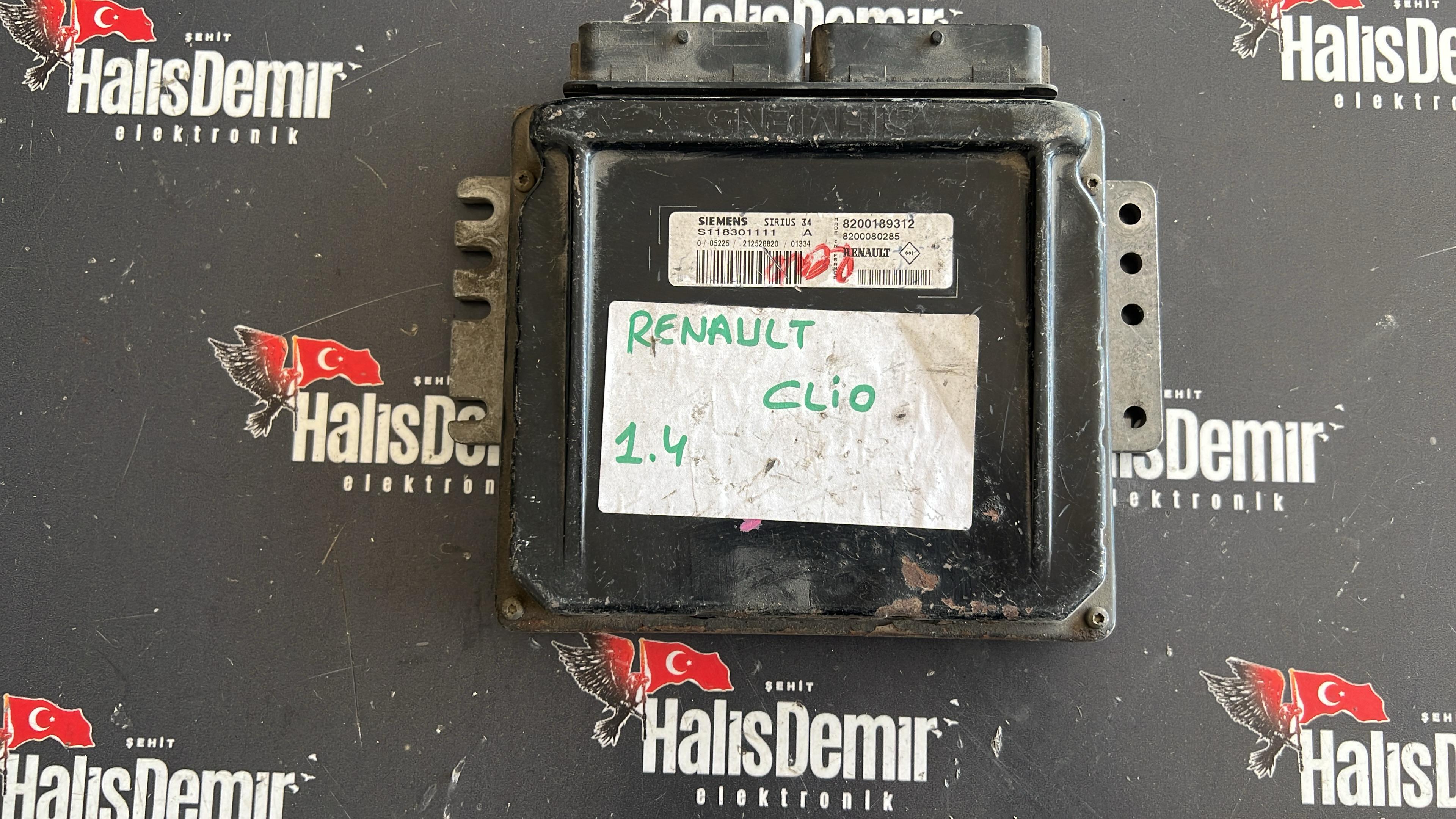 Renault Clio 1.4 Motor Beyni S118301111A 8200189312 8200080285