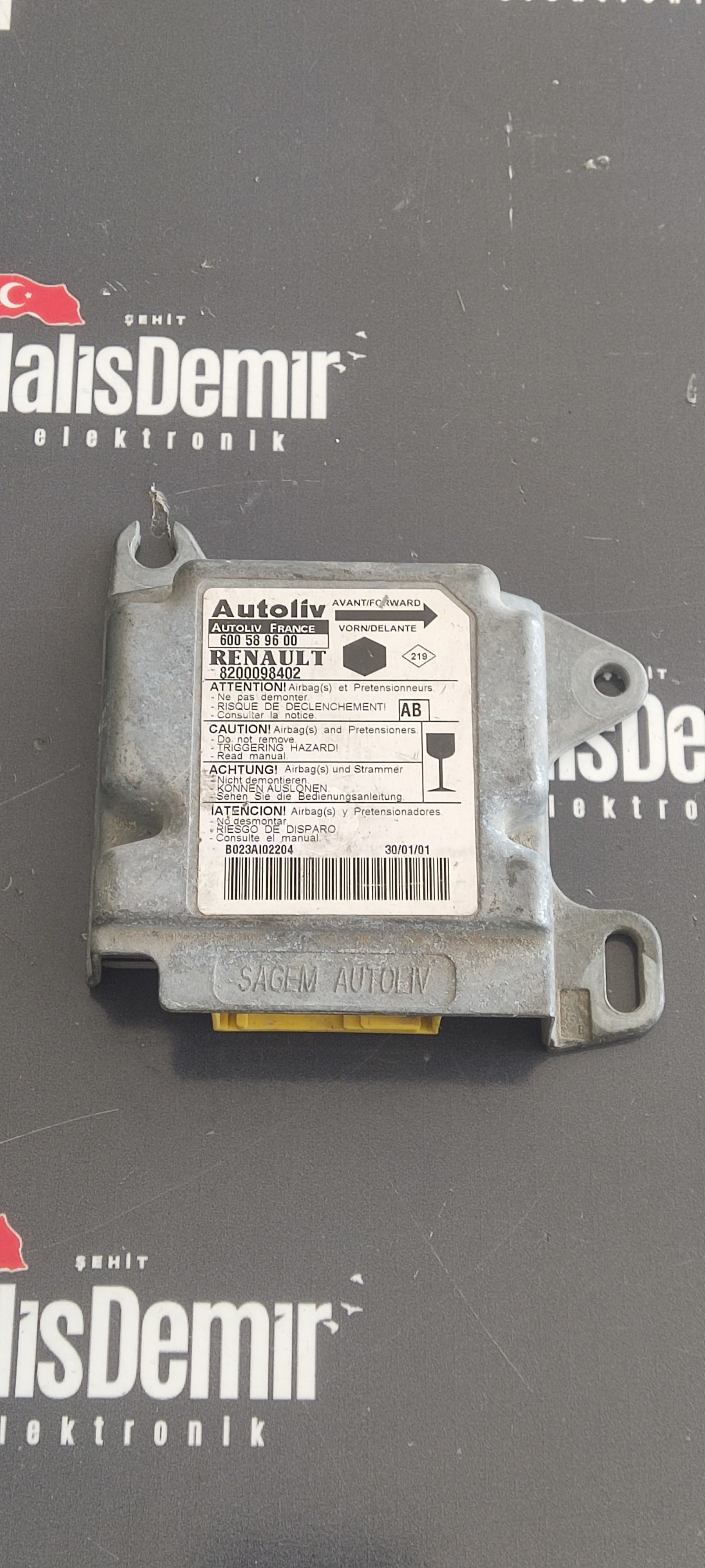 Renault Clio Symbol Kangoo Airbag Beyni 8200098402 600589600