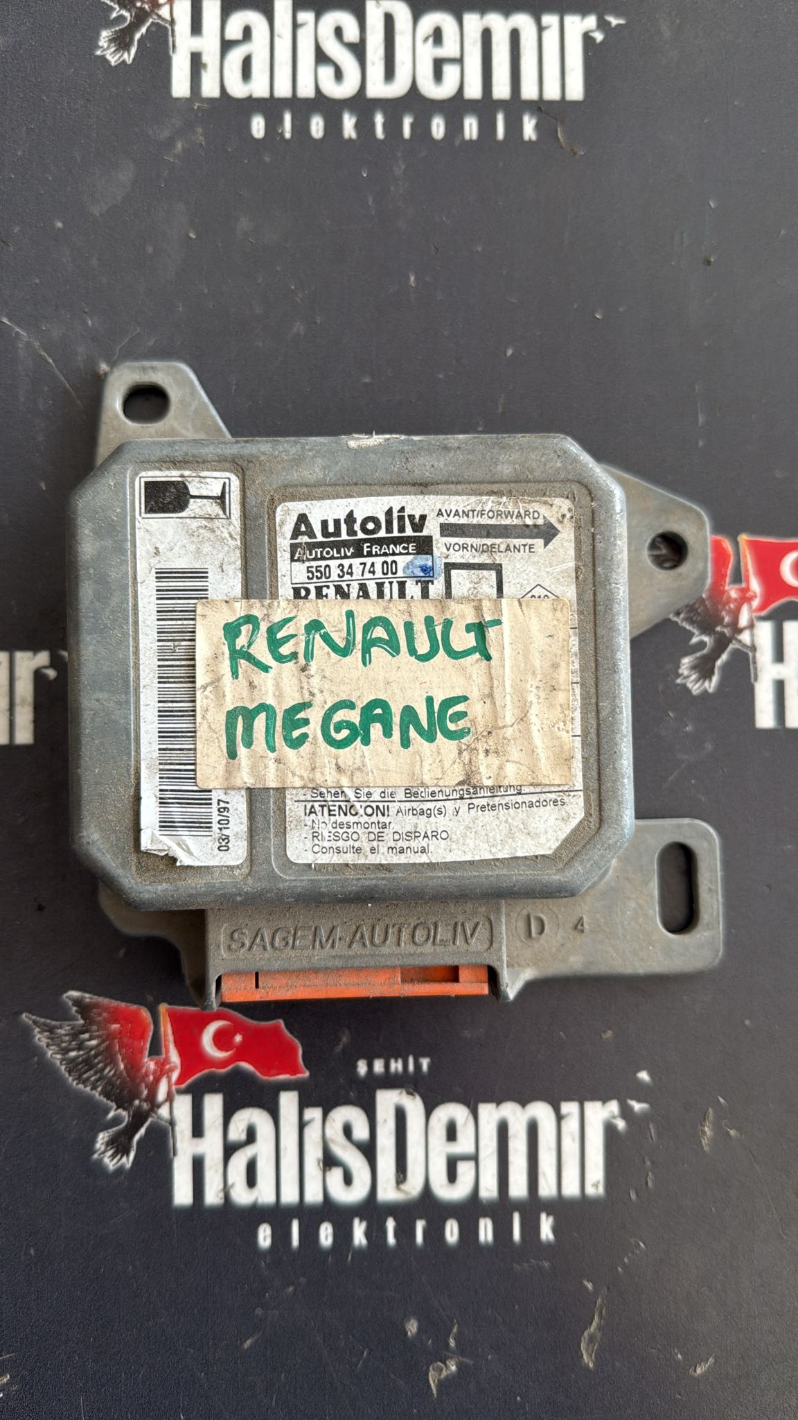 Renault Megane Airbag Beyni 550347400 7700423184B