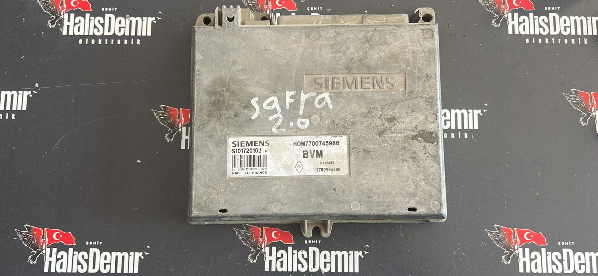 Renault Safrane 2.0 motor beyni HOM 7700745986 S101720102P