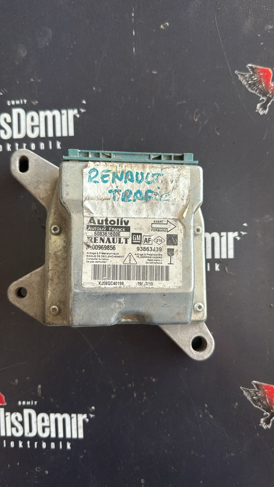 Renault Trafic Airbag Beyni 8200969856 608361600F 93863639