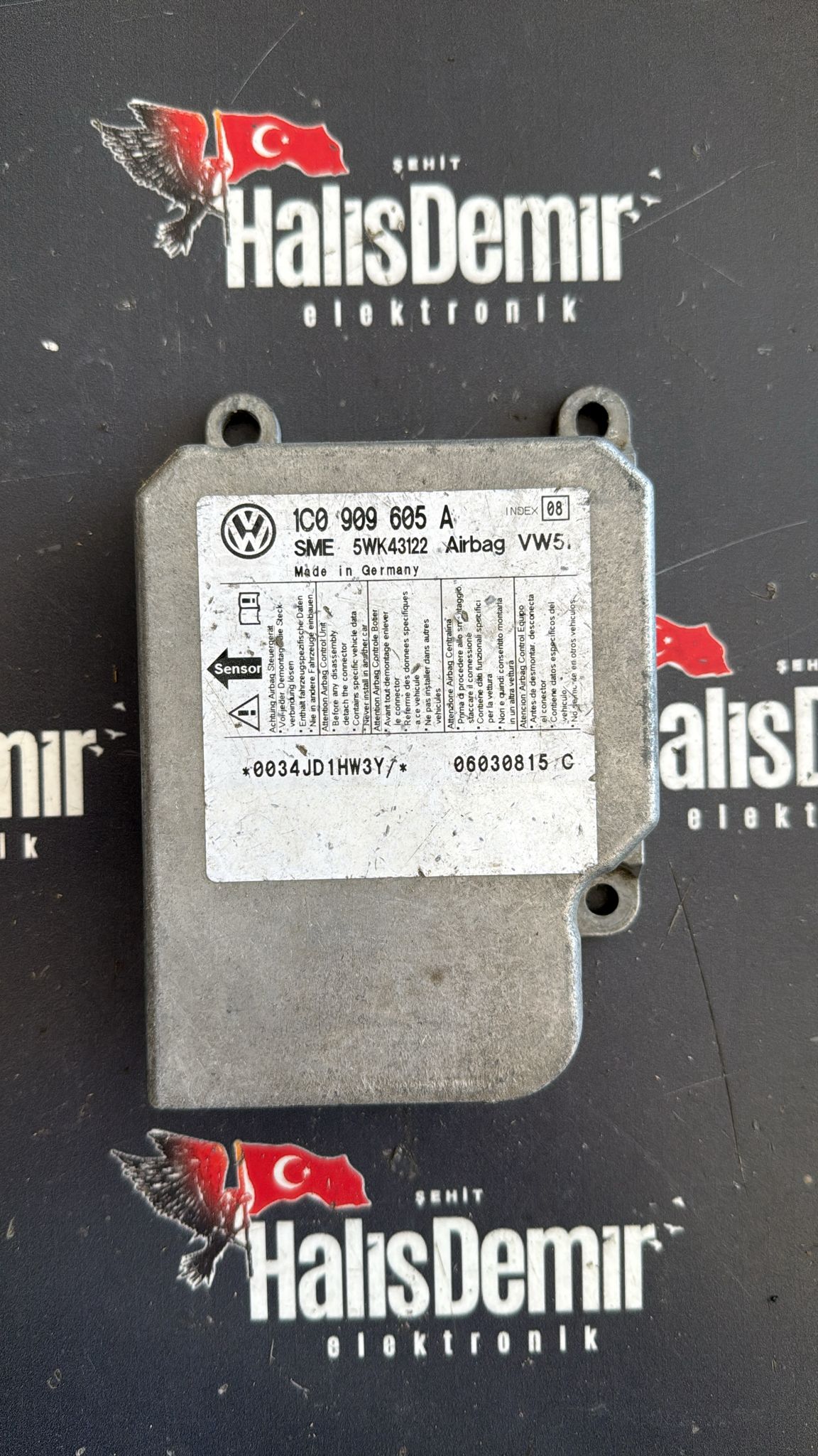 TRANSPORTER T5 GOLF 5 AIRBAG BEYNİ 1C0909605A