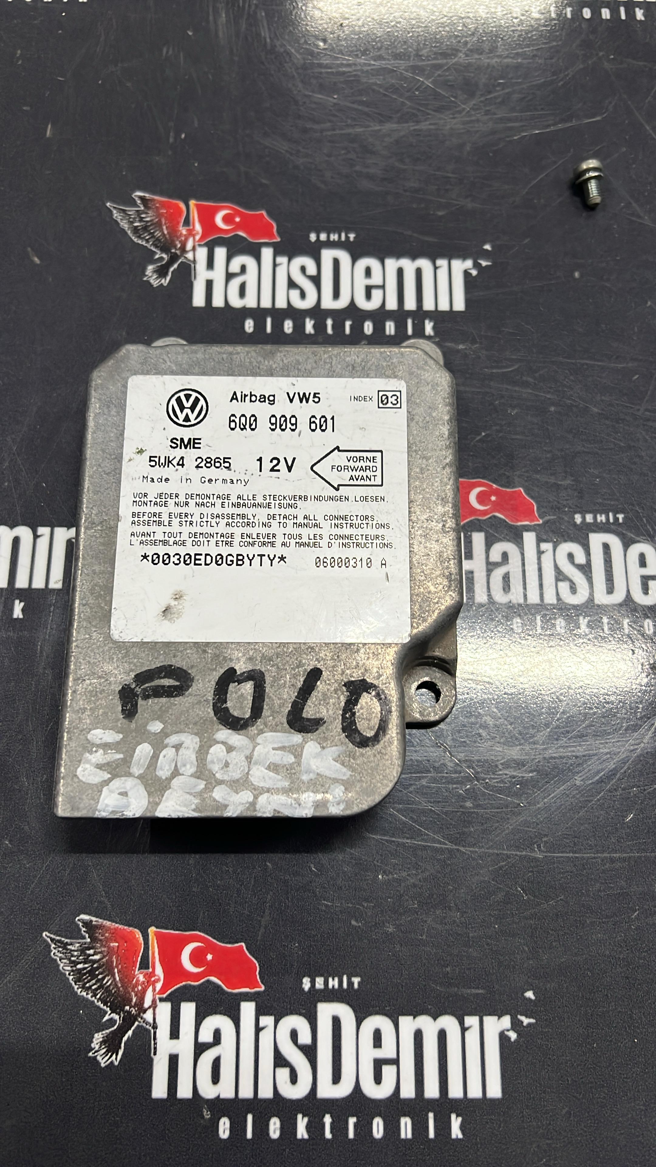 VOLKSWAGEN AUDİ SEAT SKODA AİRBAG BEYNİ OEM 6Q0909601