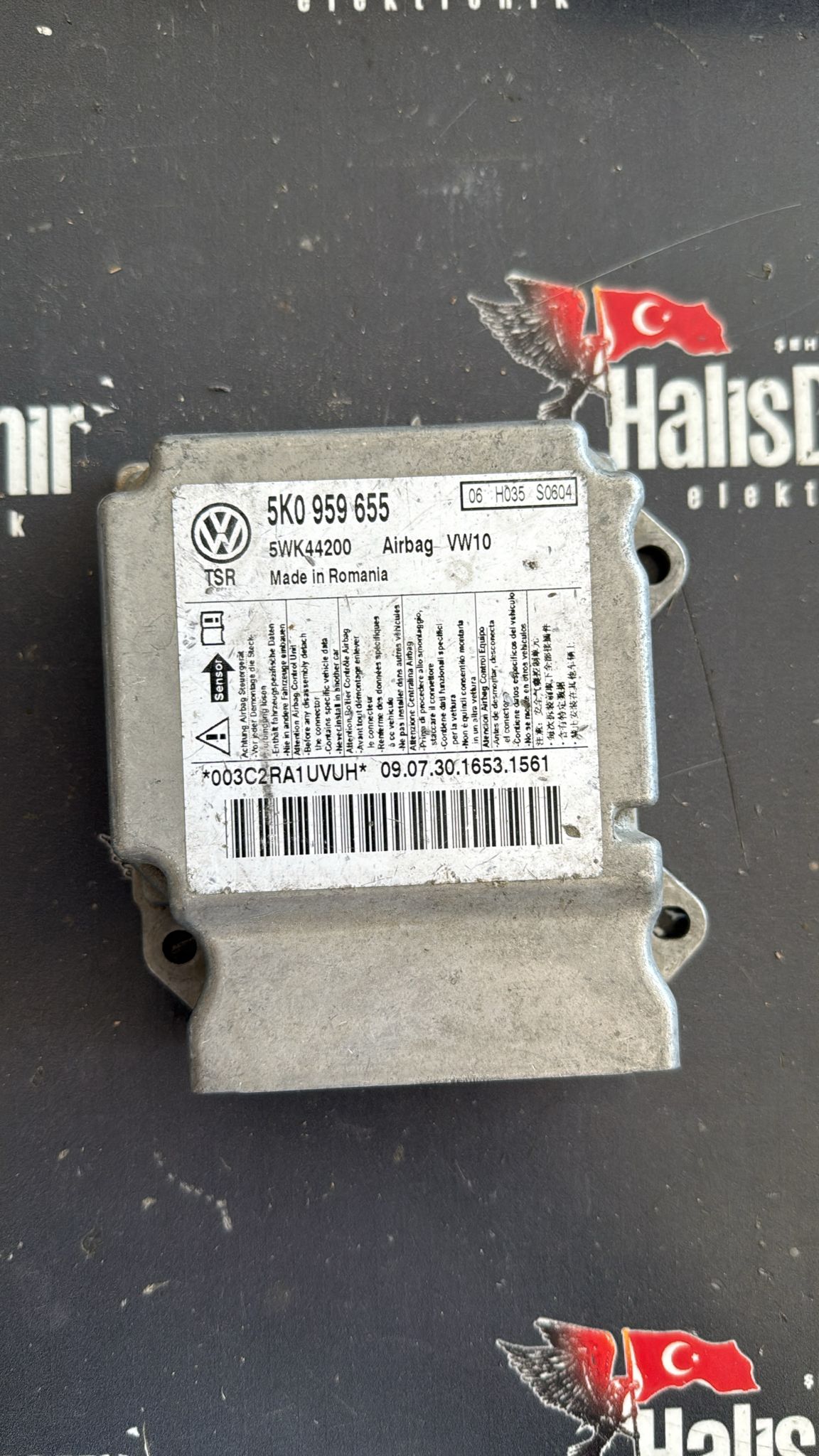 VOLKSWAGEN GOLF AIRBAG BEYNİ 5k0959655