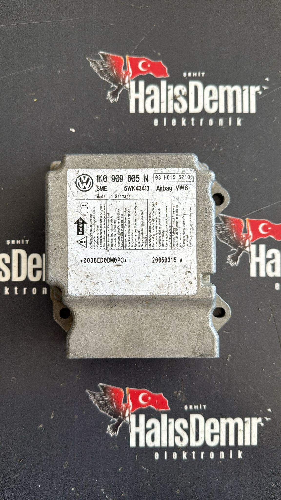 VW Golf MK5 Skoda Octavia Airbag Beyni 1K0909605N 5WK43413