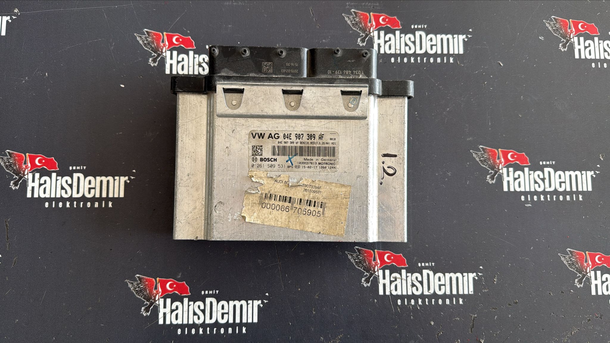 VW Jetta 1.2 Motor Beyni 04E907309AF 0261S09531 MED17.5.25