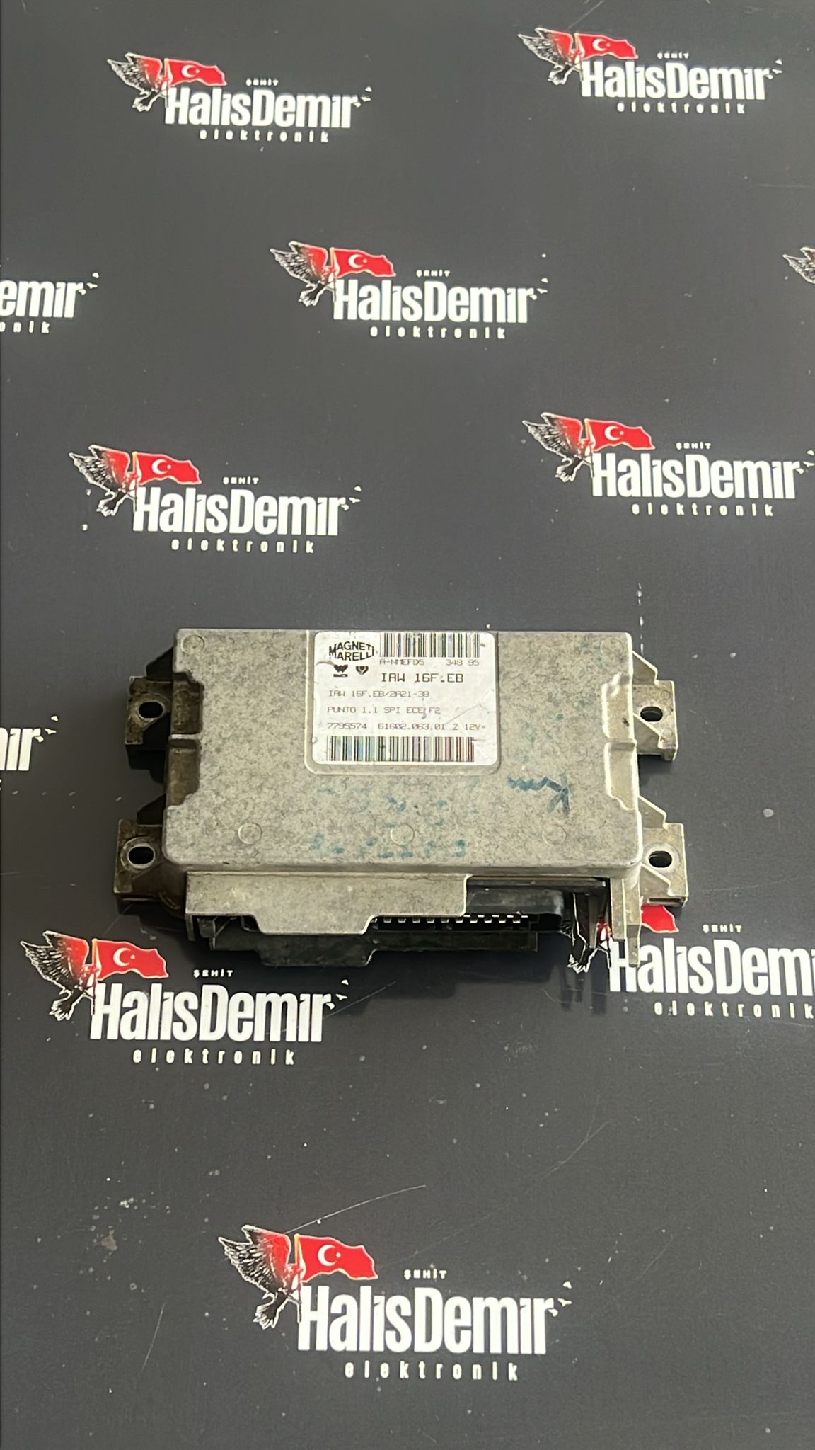 ECU MOTOR KONTROL CİHAZI FIAT PUNTO 1.1 MAGNETI MARELLI, IAW16FEB, 7795574, 61602.063.01, 6160206301