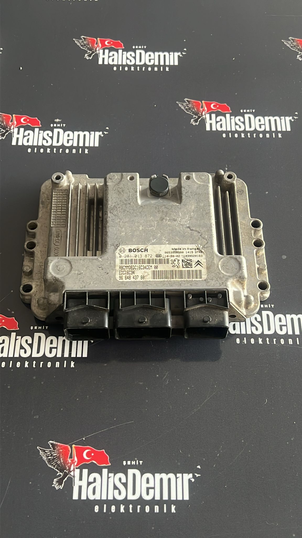 MOTOR BEYNİ EDC16C34 PEUGEOT 1.6 0281013872/ 9664843780/ 1039S20163/ 9653958980/