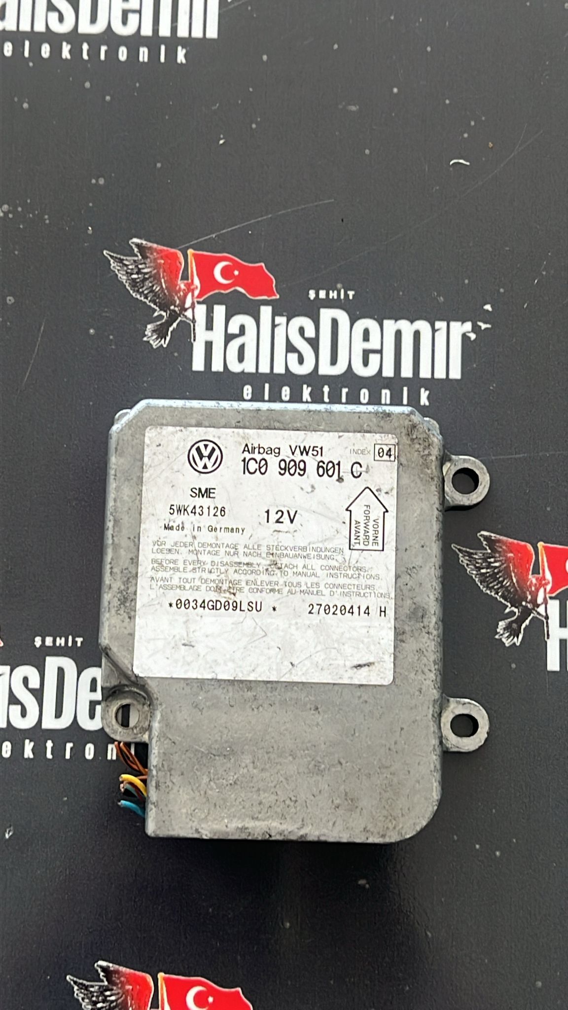 Volkswagen Golf Skoda Fabia Airbag Beyni 1C0909601C 5WK43126 İNDEX4